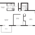Burnside 2 bedroom floorplan